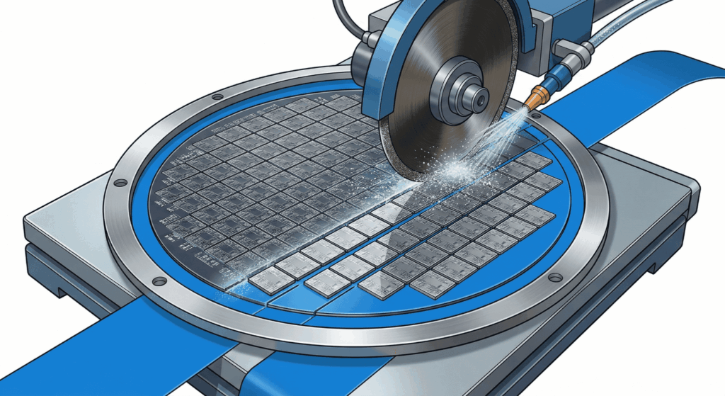 【半導体製造】ダイシングとは？工程の流れ・方式の違いまで解説