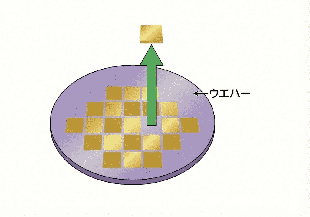 ピックアップ（良品チップの回収）