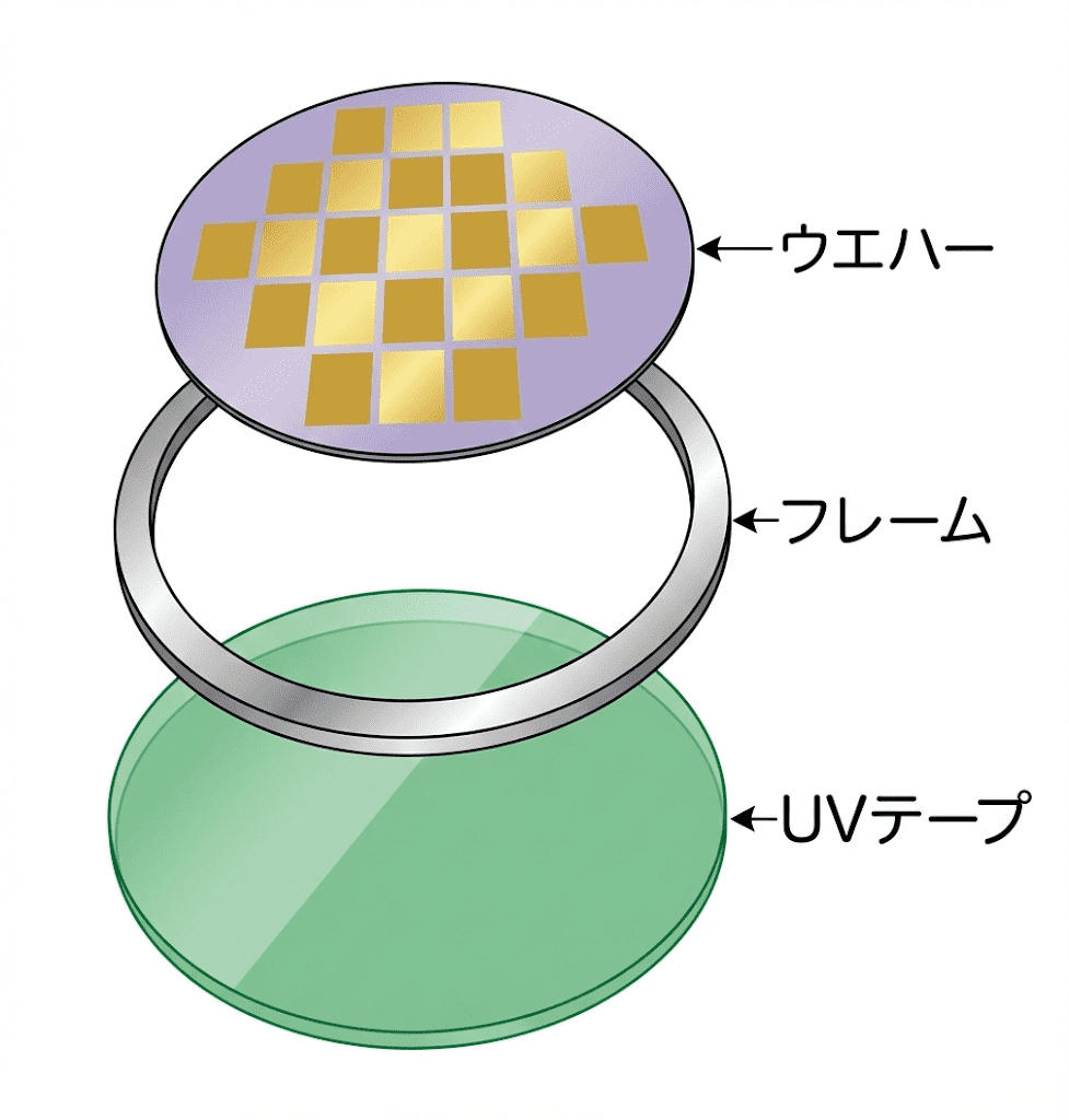 ウエハーの固定