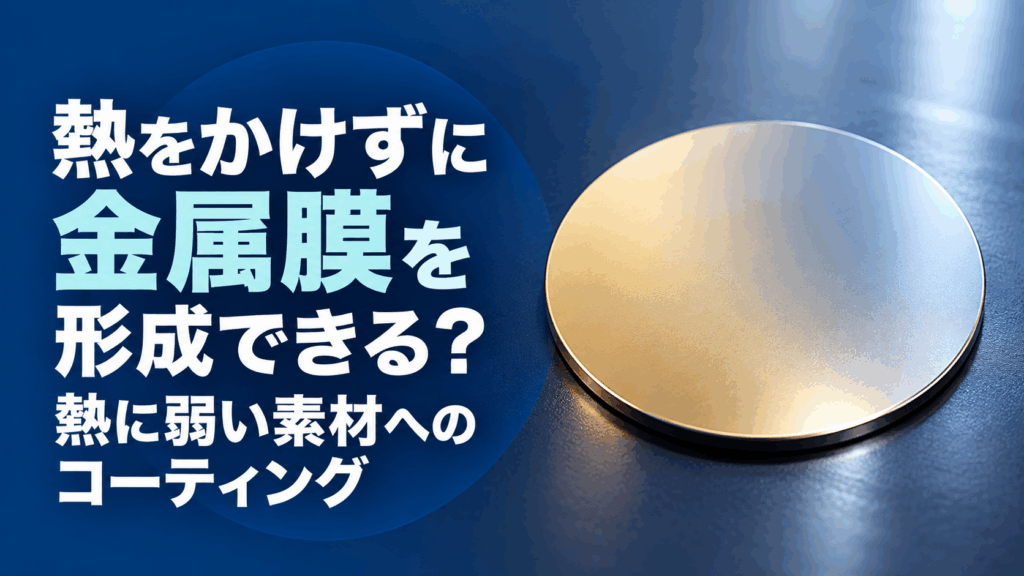 熱をかけずに金属膜を形成できる?熱に弱い素材へのコーティングと低温成膜のポイント